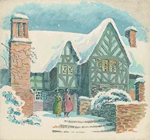 Wheatcroft: Winter scene (Carol Singing?)