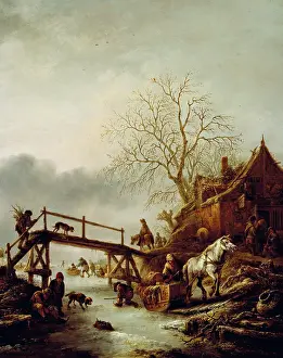 Ostade: A Winter Scene, by Isaac Ostade