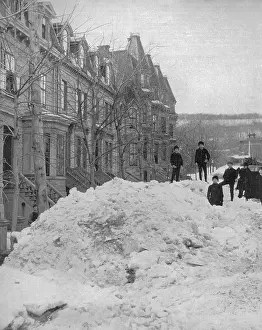 Montreal: Winter street in Montreal, Canada