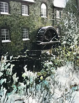 Atcolourisedpic: WINTER WATERMILL