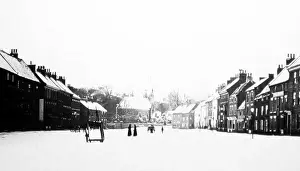 Yarm: Winter in Yarm on Tees in the early 1880s