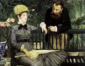 Manet: In the Wintergarten, by Manet