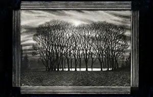 Symbolist: Winterlicher Weiher by Fidus