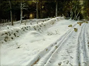 Farquharson: Winter's Glow 'snow scene with sheep