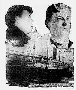 Carpathia: Wireless Operators Harold Bride and Harold Cottam