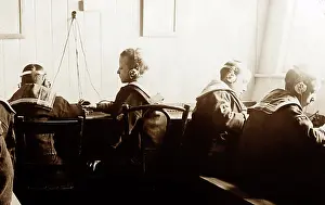 Exmouth: Wireless training, Training Ship Exmouth, early 1900s