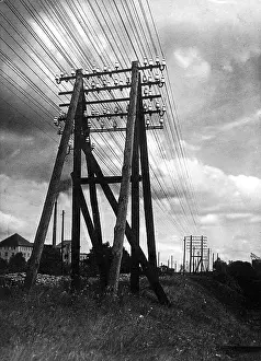 Wires: Wires alongside a railway