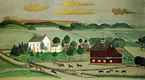 Fenced: Wisconsin Farm Scene