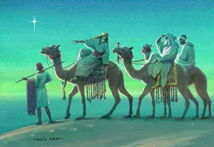 Syers: Wise Men and Star ' men riding on camels