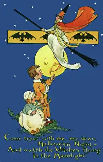 Broomstick: Witch on a broomstick