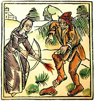 Magical: Witch Cures with Enchanted Arrow, 1489