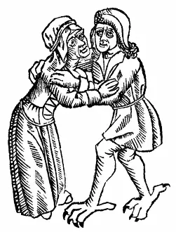 Witchery: Witch Embraces Claw-footed Devil, 1489