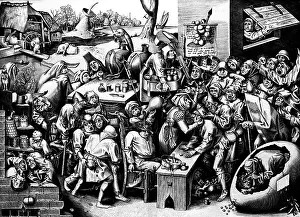 Heyden: The Witch of Malleghem, after Pieter Bruegel the Elder