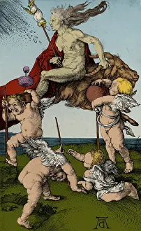 Durer: Witch Riding Backwards On A Goat, 1500