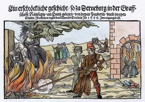 Harz: Three witches are burned in the Harz Mountains, Germany