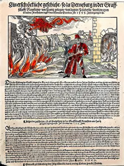 Daemon: witches, burning of witches, condemned witch