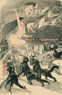 Sabbat: Witches fly to the sabbat
