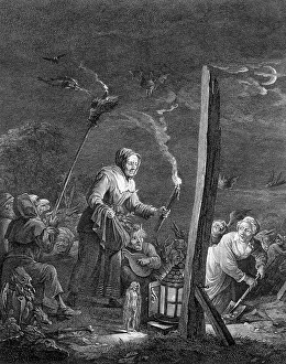 Witches: The Witches Sabbath. Engraving after David Teniers