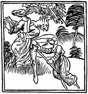Witches: Witches turned into animals as they ride through