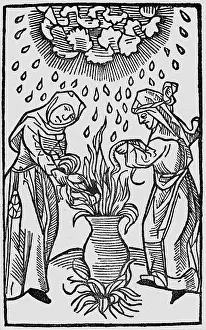 1489: witches, weather witches making thunder and hail