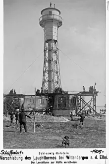 Beacon: The Wittenbergen lighthouse, 1905