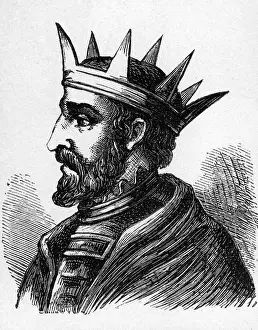 Visigoth: Witteric, King of the Visigoth 603 - 610, portrait