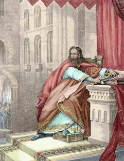 Toledo: Wittiza (687-709). Visigothic king