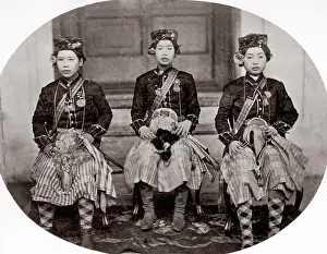 Kilts: Wives of King Mongkut ? in guards uniforms Siam, Thailand
