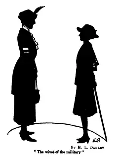 H L Oakley Collection: The wives of the military