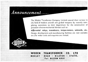 Woden: Woden Transformers & Elec trical Equipment For Aircraft