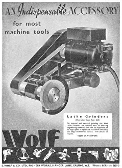 S.wolf: Wolf Machine Tools - GL5 Lathe Grinder. 1941