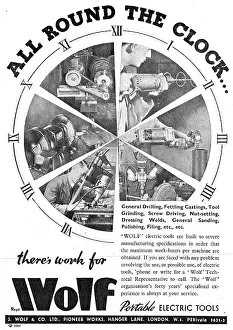S.wolf: Wolf Portable Electric Tools 1942 Advert