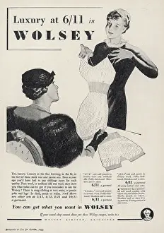 Pantie: Wolsey knitwear advertisement