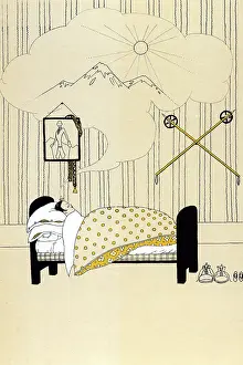 Joyce Dennys: WOMAN ASLEEP DREAMING