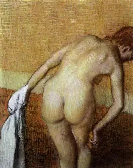 Bending: Woman Bather, by Degas