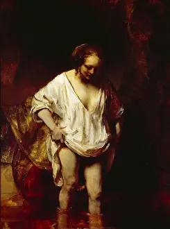 A Woman bathing in a Stream, by Rembrandt