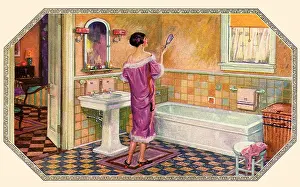 Fixtures: Woman in Bathroom