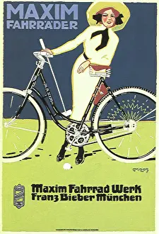 Bicycling: Woman with Bicycle