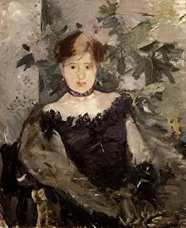 Drape: Woman in Black, by Berthe Morisot