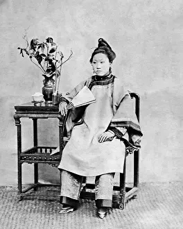 Bind: Woman with bound feet, China