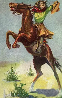Bronco: Woman on Bronco