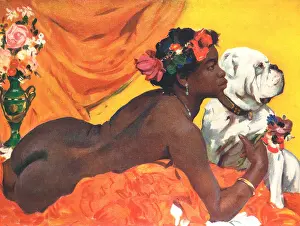 Gloag: Woman With Bulldog