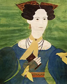 Canaries: Woman with Two Canaries
