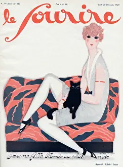 Jazzy: WOMAN WITH CAT 1928