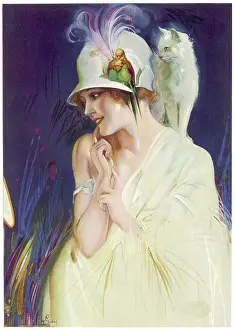 Ponders: WOMAN / CAT/ BUDGERIGAR