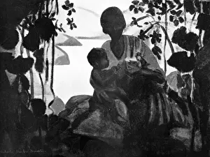 Crouched: Woman with her Child