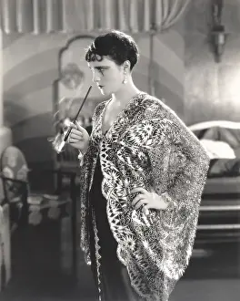 Smudged: Woman with cigarette holder