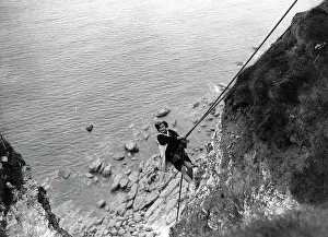 Bempton: Woman climber