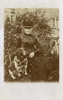 Cocker: Woman with Cocker Spaniel