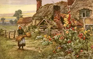 Shanty: Woman and Cottage